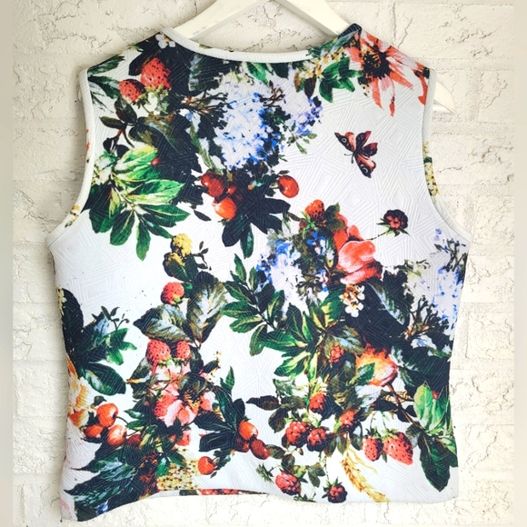 Bodycon Top & Skirt Combo with Floral Print - Picture 7 of 12